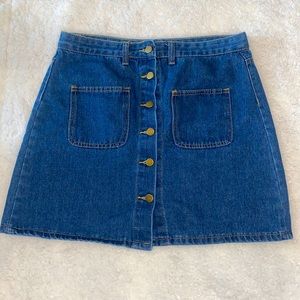L Blue Jean Skirt